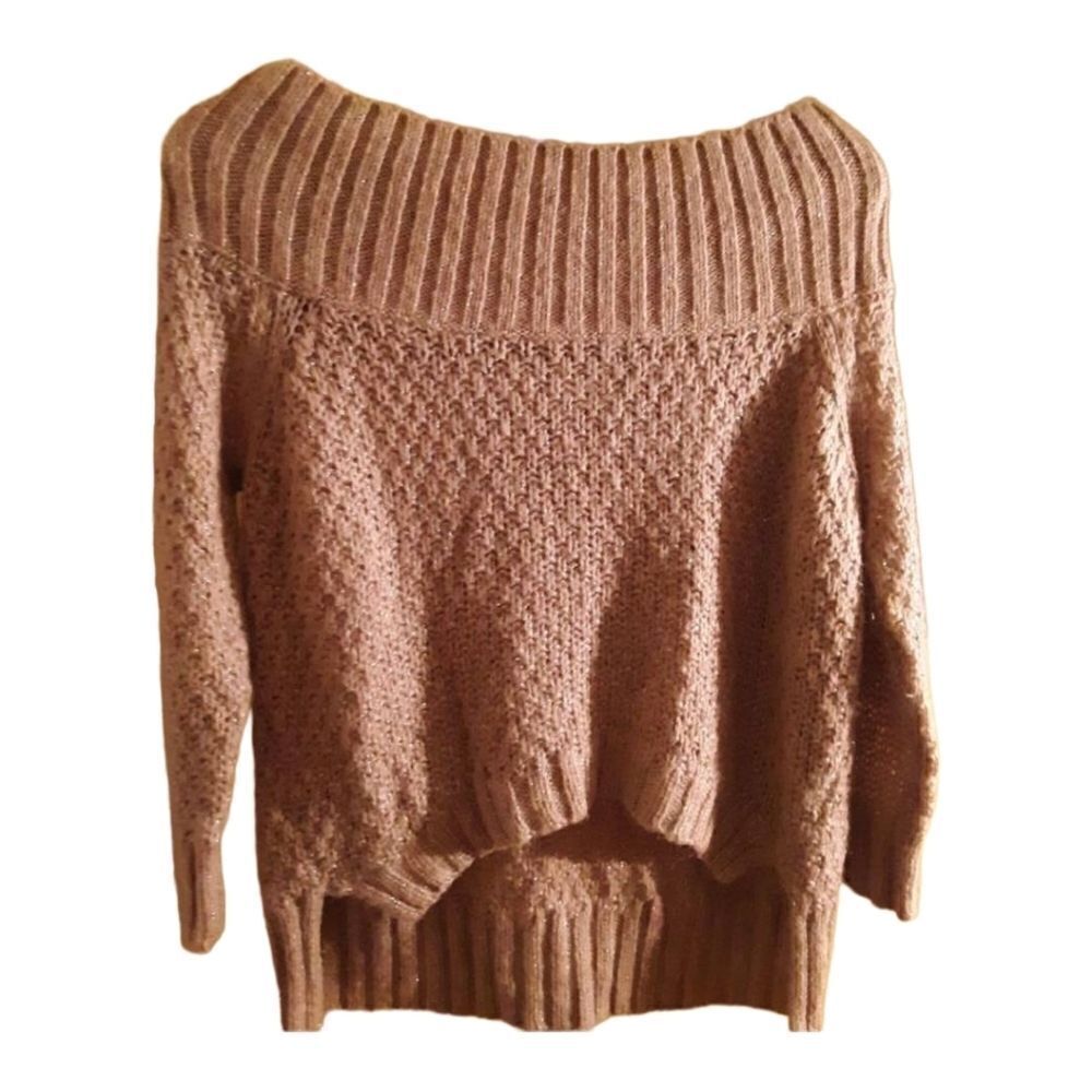 💖 JUICY COUTURE GOLD BOATNECK PULLOVER SWEATER 🎀 XS